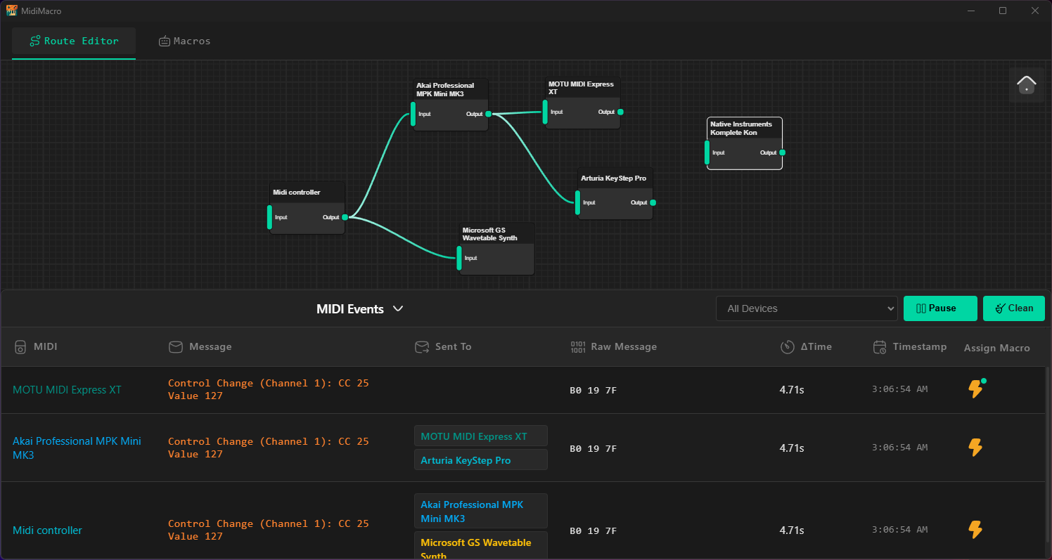 Blurred background for Midimacro.com project screenshot